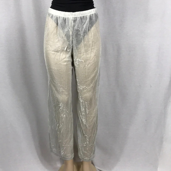 Zuliana Bundle of 3 Metallic Mesh Pants Size XL. Made in USA New With Tags - Picture 3 of 8